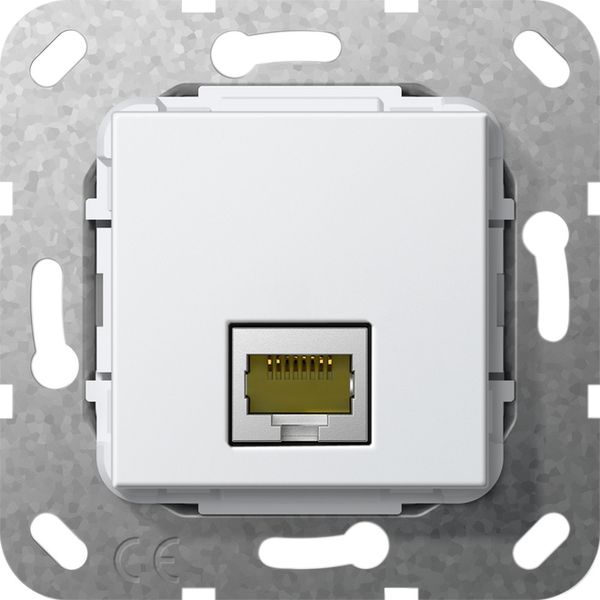 MJ RJ45 cat.6A 10 Gbit Insert p.white image 1