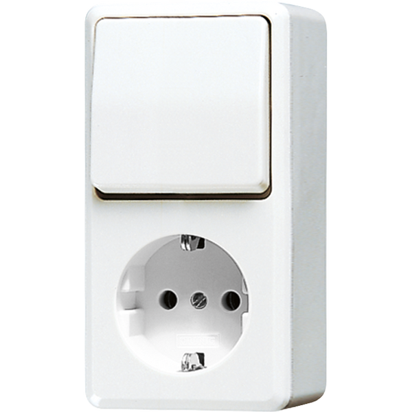 Combination SCHUKO® socket / 1-gang 676AWW image 2