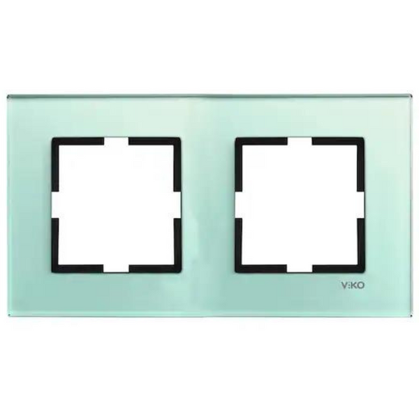 Novella Accessory Glass - Green Two Gang Frame image 1