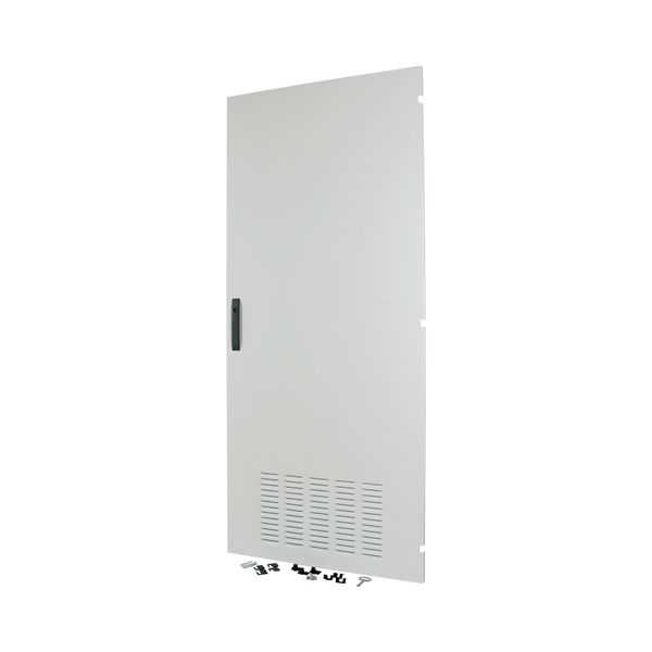 Section door, ventilated IP42, hinges right, HxW = 1800 x 425mm, grey image 5