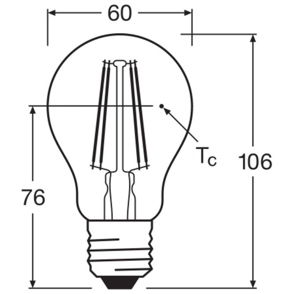 LED CLASSIC A DIM P 7W 827 Clear E27 image 8