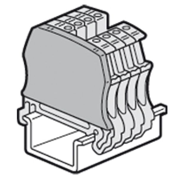 End cap Viking 3 -fr screw terminal blocks disconnect p6 and function blocks p5 image 1