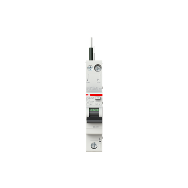 DSE201 B16 AC30 - N Black Residual Current Circuit Breaker with Overcurrent Protection image 3