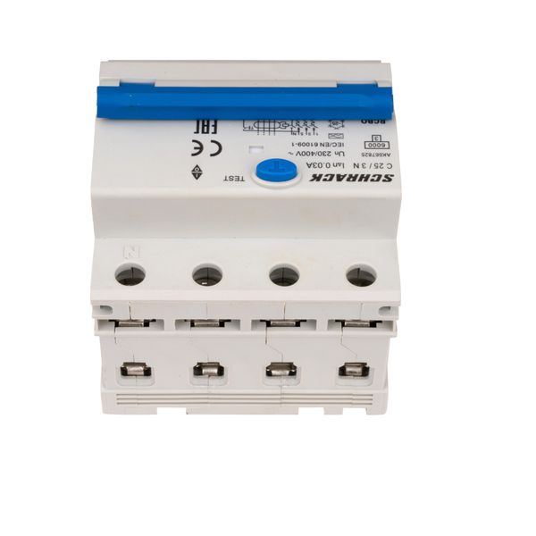 Combined MCB/RCD (RCBO) 3+N, AMPARO 6kA, C 25A, 30mA, Typ A image 7