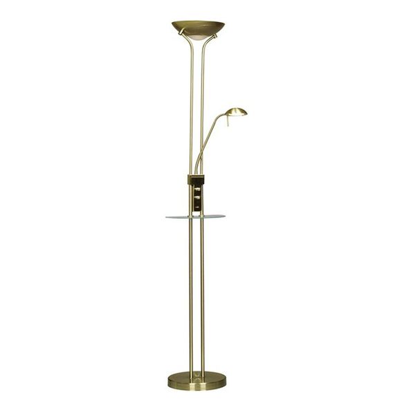 Alari LED Floor Lamp USB Antique Brass image 2