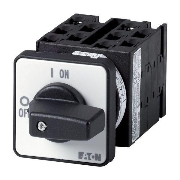 Star-delta switches, T0, 20 A, flush mounting, 5 contact unit(s), Contacts: 9, 60 °, maintained, With 0 (Off) position, 0-1-2, Design number 15900 image 1