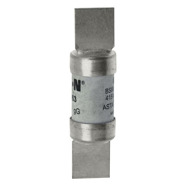 Fuse-link, LV, 63 A, AC 415 V, BS88/F2, 18 x 68 mm, gL/gG, BS image 16