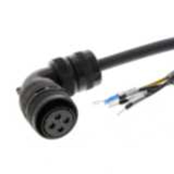 Servo motor power cable, 3 m, w/o brake, 900 W-1.5 kW image 2