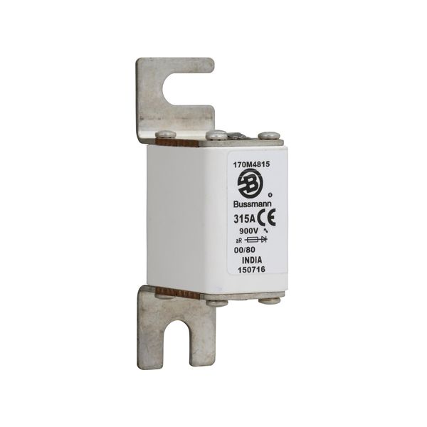 Fuse-link, high speed, 315 A, AC 900 V, size 00, 30 x 47 x 98 mm, aR, DIN, IEC, single indicator image 6