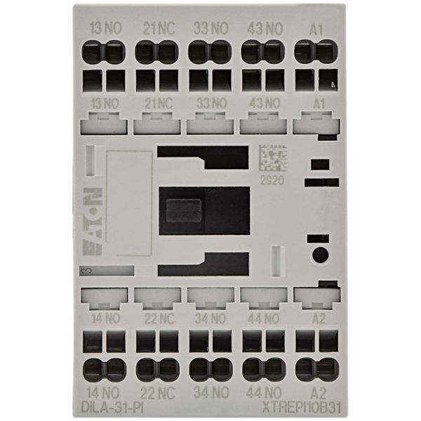 Contactor relay, 230 V 50 Hz, 240 V 60 Hz, 3 N/O, 1 NC, Push in terminals, AC operation image 12