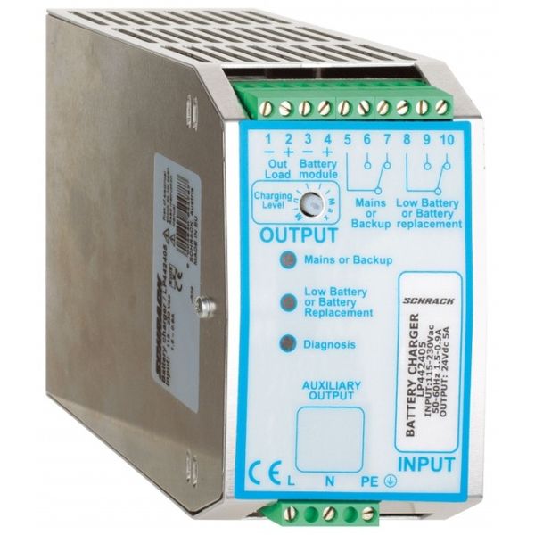 Single-phase Power Supply pulsing, w.UPS, 230VAC/24VDC, 10A image 1