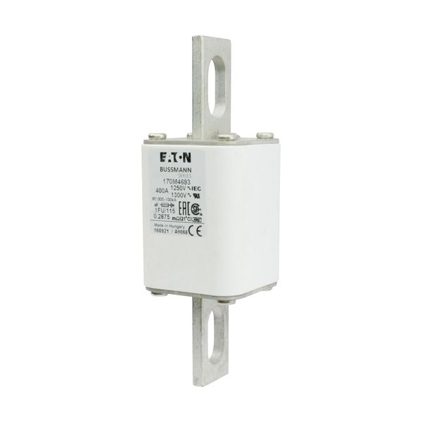 Fuse-link, high speed, 400 A, AC 1250 V, size 1, 53 x 69 x 160 mm, aR, IEC, UL image 5