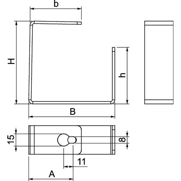 BSKD-B1021 Separating strap for BSKD09-K1021/BSKD12-K1021 105x101x35 image 2