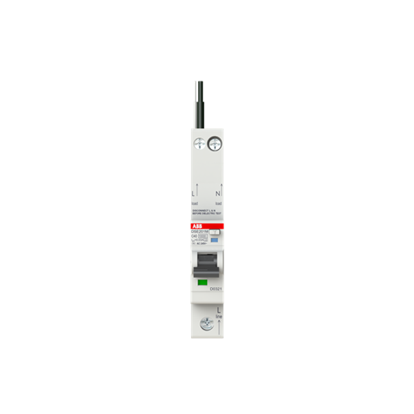DSE201 M C40 AC30 - N Black Residual Current Circuit Breaker with Overcurrent Protection image 3