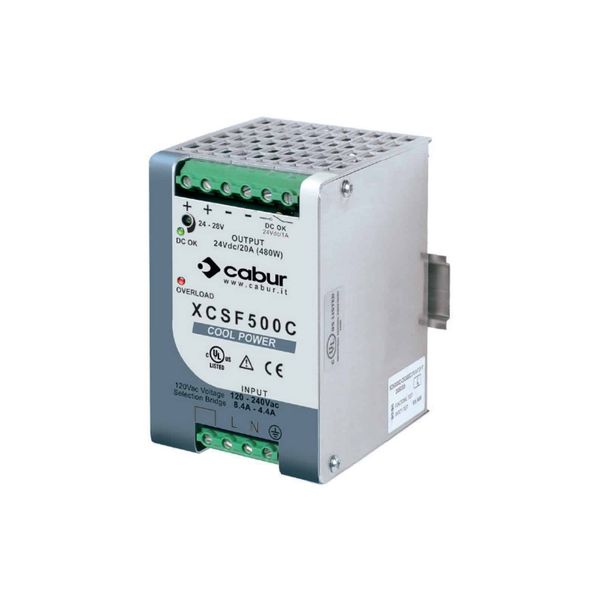 Single-phase power supply input 120-230Vac / output 48Vdc 10A image 1