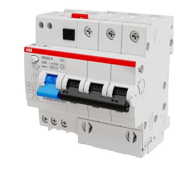 DS203 A-B20/0.03 Residual Current Circuit Breaker with Overcurrent Protection image 2