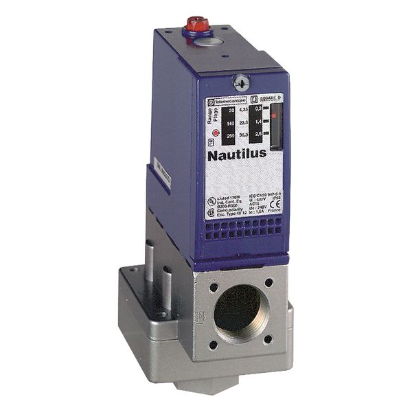 pressure switch XMLA 2.5 bar - fixed scale 1 threshold - 1 C/O image 1