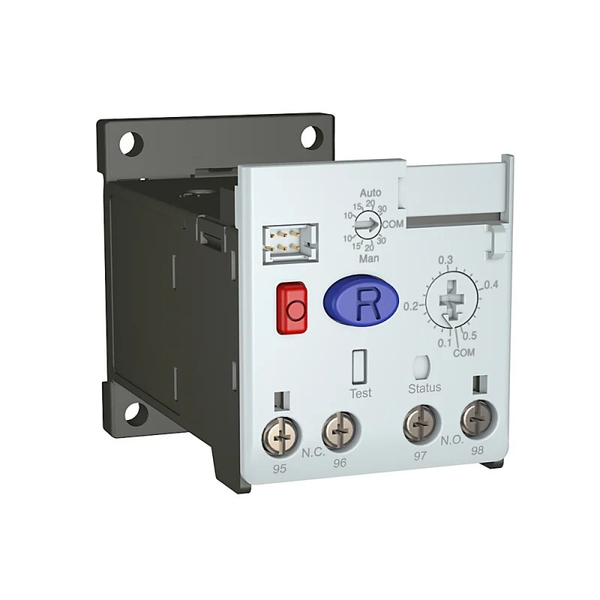 Allen-Bradley 193-1EFEP E100 Overload Relay, Trip Class 10, 15, 20, or 30, Advanced Overload Relay, 5.4...27A, Integrated panel mount and pass-through image 1