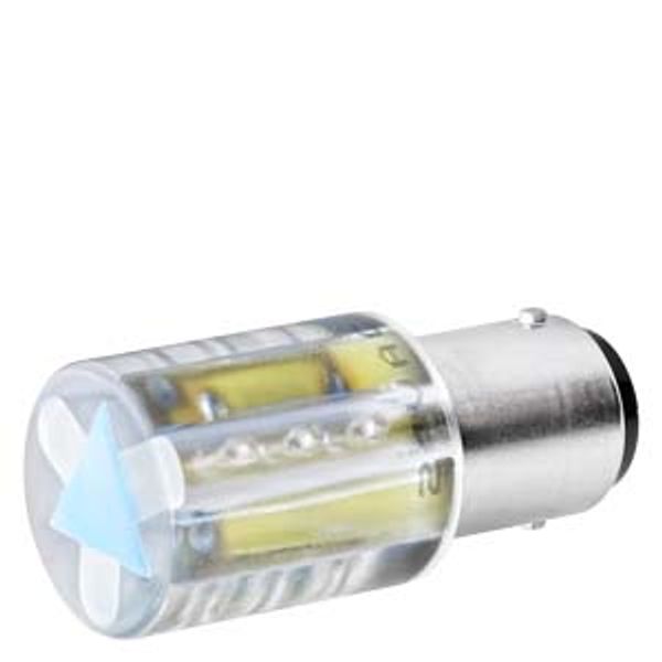 LED, Base BA 15d, yellow, 115 V AC,... image 1