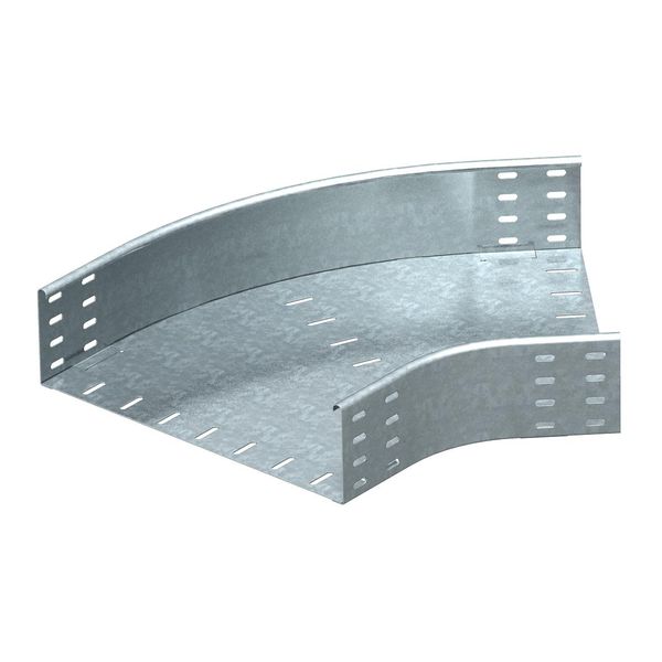 RB 45 150 FS  Bend 45°, horizontal, circular design, 110x500, Steel, St, strip galvanized, DIN EN 10346 image 1