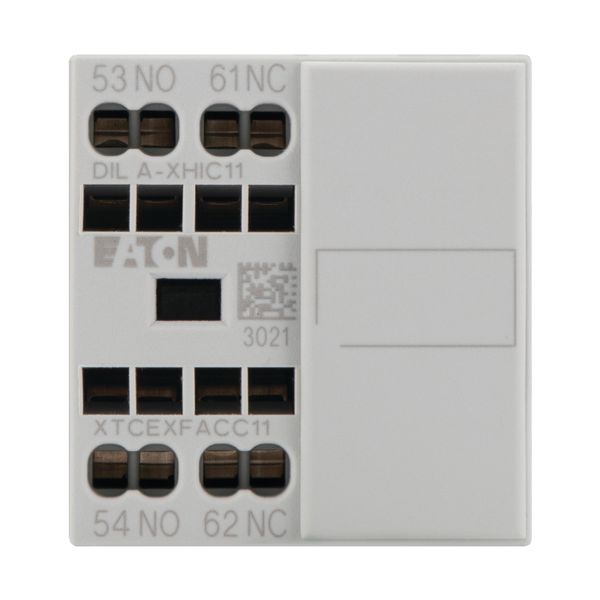 Auxiliary contact module, 2 pole, Ith= 16 A, 1 N/O, 1 NC, Front fixing, Spring-loaded terminals, DILA, DILM7 - DILM38 image 14