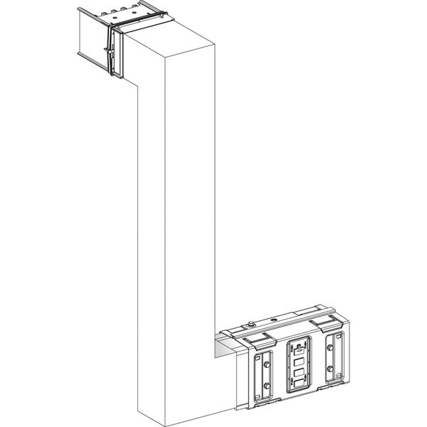 2X90° UP 300X(300-800)X300 MTM 1000A image 1