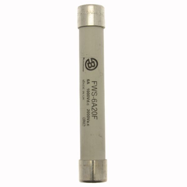 Fuse-link, high speed, 6 A, AC 2100 V, DC 1000 V, 20 x 127 mm, gS, IEC, BS image 2