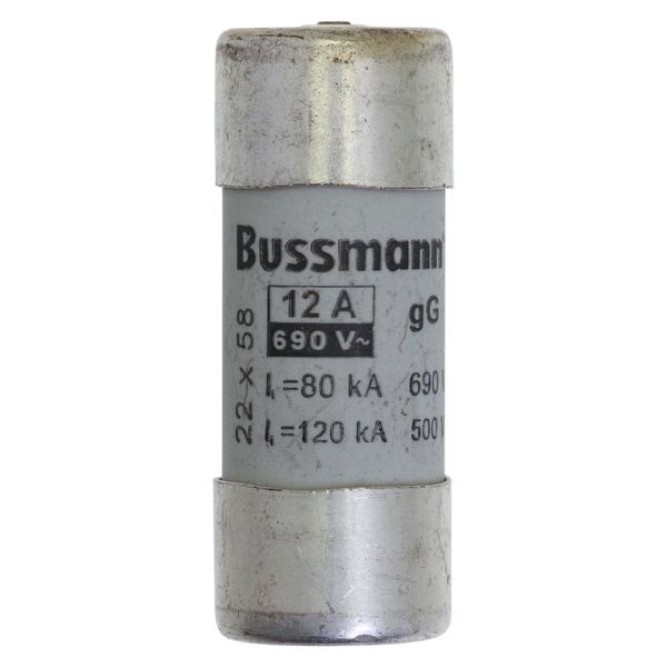 Fuse-link, LV, 12 A, AC 690 V, 22 x 58 mm, gL/gG, IEC, with striker image 6