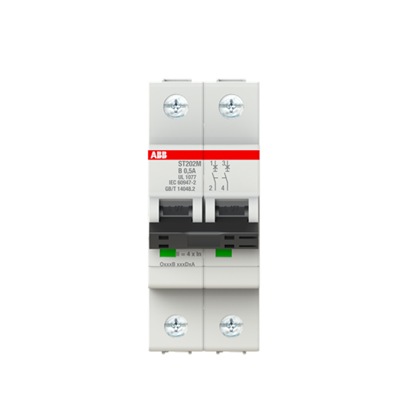 ST202M-B0.5 Miniature Circuit Breaker - 2P - B - 0.5 A image 1