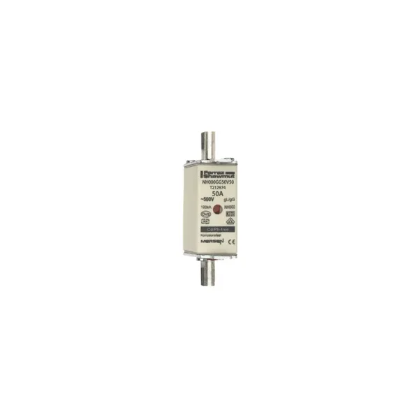 Fuse-link NH000 gG 500VAC 50A live tags Double indicator image 2