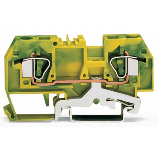 2-conductor ground terminal block 6 mm² center marking green-yellow image 1