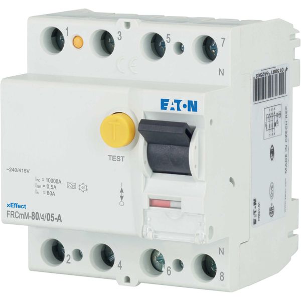 Residual current circuit breaker (RCCB), 80A, 4p, 500mA, type A image 9