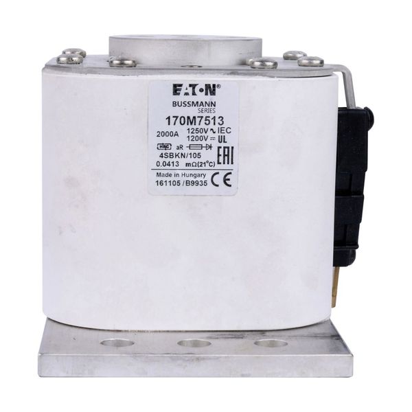 Fuse-link, high speed, 2000 A, AC 1250 V, size 4, 100 x 120 x 106 mm, aR, IEC, single indicator image 5