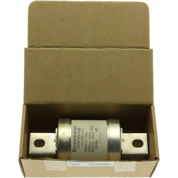 Fuse-link, low voltage, 355 A, AC 660 V, BS88, 59 x 111 mm, gL/gG, BS image 1