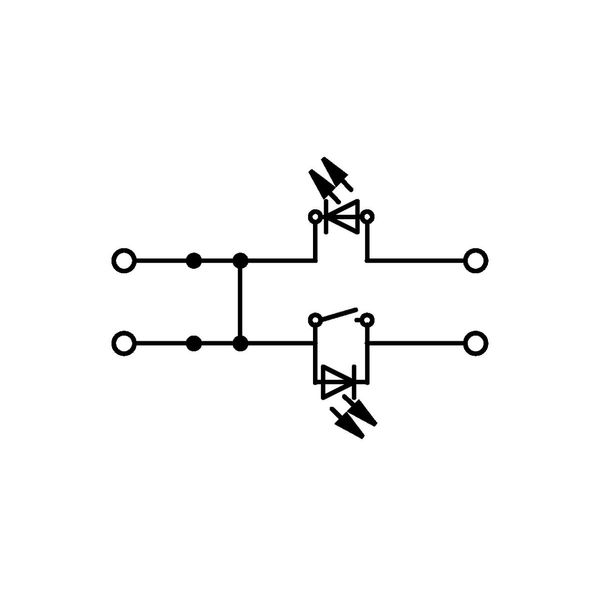 Ground conductor disconnect terminal block with test option with orang image 2