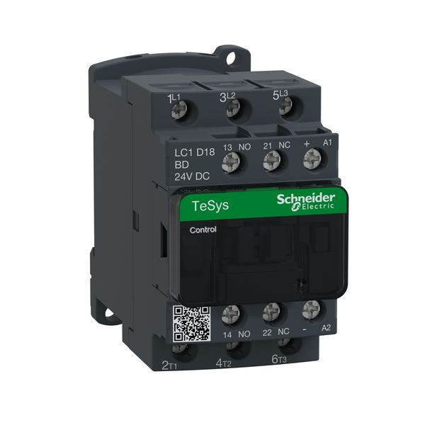 TeSys Deca contactor - 3P(3 NO) - AC-3/AC-3e - = 440 V 18 A - 24 V DC coil image 3
