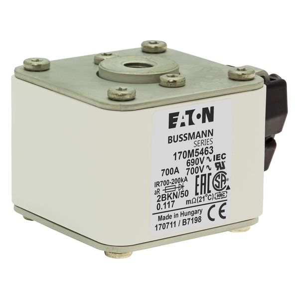 Fuse-link, high speed, 700 A, AC 690 V, size 2, aR, IEC, UL, single indicator image 19