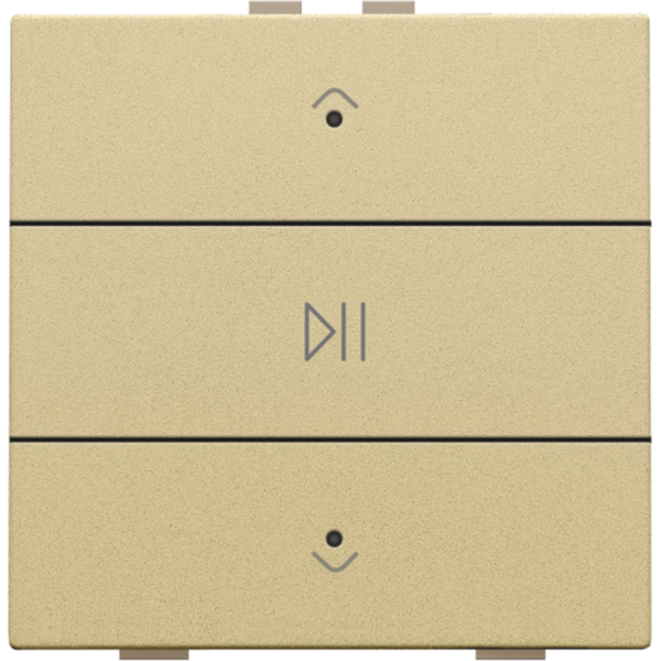 Single audio control with LEDs for Niko Home Control, gold coated image 2