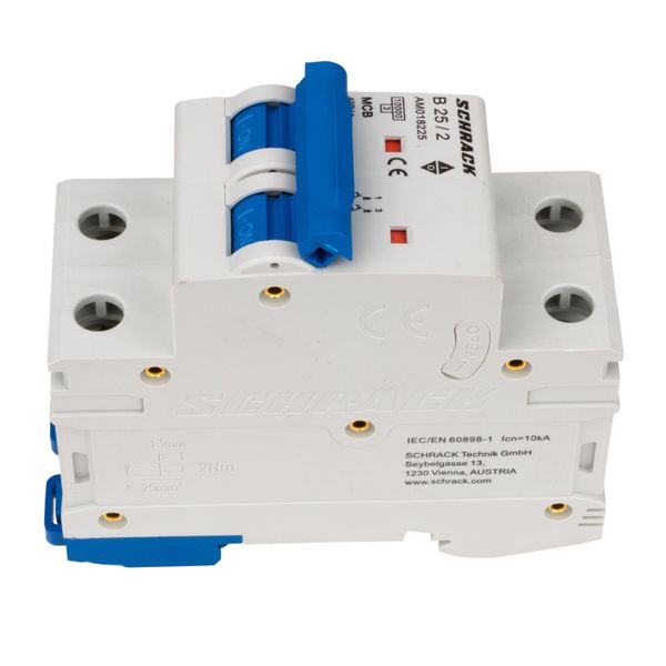 Miniature Circuit Breaker (MCB) AMPARO 10kA, B 25A, 2-pole image 5