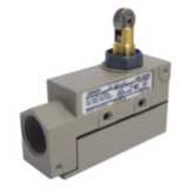 Enclosed switch, cross roller plunger, SPDT, 15A image 1