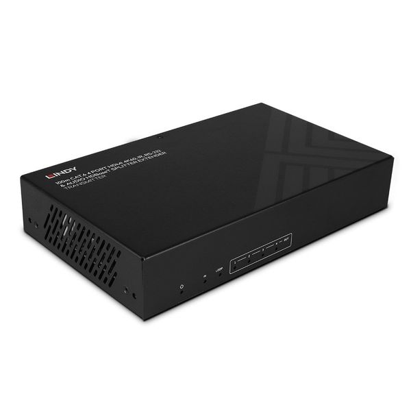 100m Cat.6 4 Port HDMI 4K60 HDBaseT Splitter Extender HDBaseT Transmitter with built-in 4 port Splitter and PoC function image 1