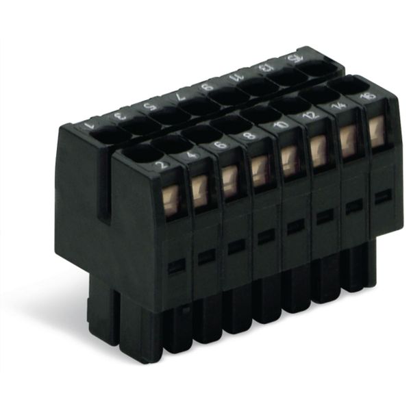 1-conductor female connector, 2-row CAGE CLAMP® 1.5 mm² black image 2