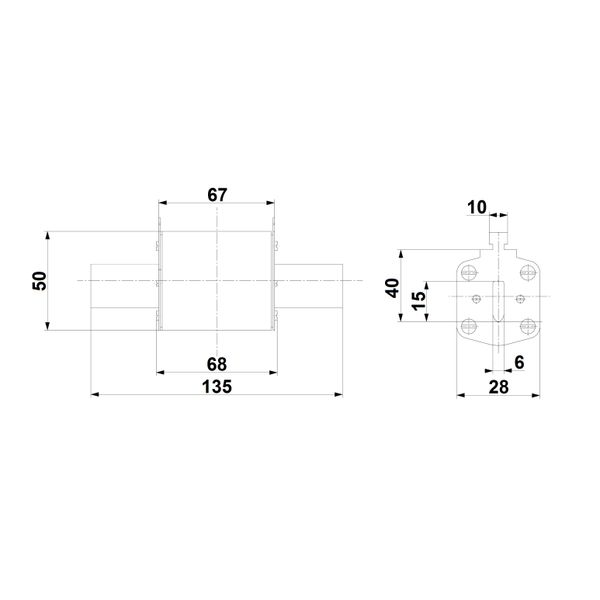 HRC fuse elemt, size 1, 35A, 400VAC image 5