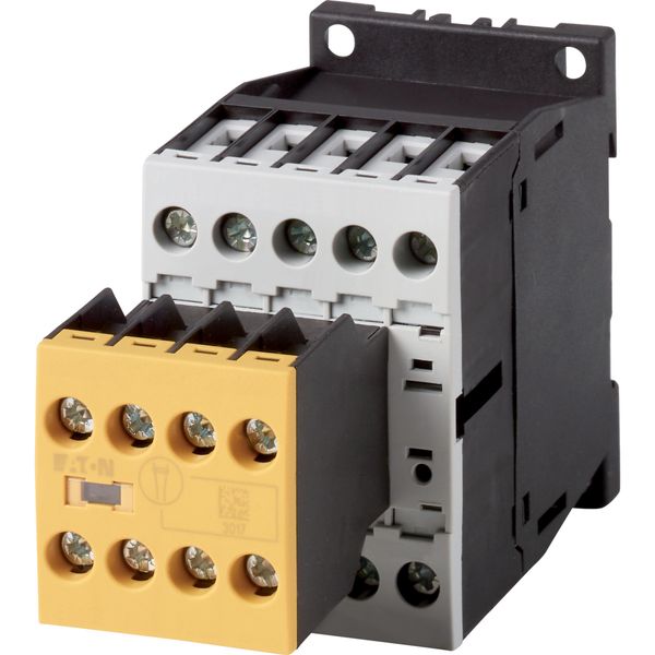 Safety contactor relay, 110 V 50 Hz, 120 V 60 Hz, N/O = Normally open: 4 N/O, N/C = Normally closed: 4 NC, Screw terminals, AC operation image 3