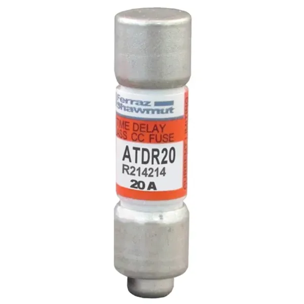 Fuse ATDR - Class CC - Time-Delay 600VAC 300VDC 20A Ferrule image 1