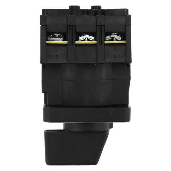 On-Off switch, P1, 40 A, flush mounting, 3 pole, with black thumb grip and front plate image 25