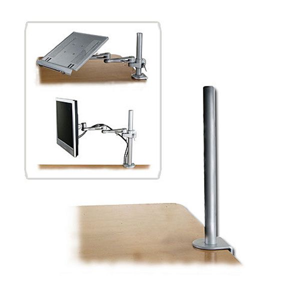 Desk Clamp Pole, 450mm Modular, space saving mounting system for notebooks & monitors! image 1