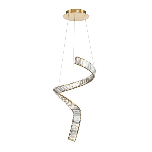 Pendant Krone Pendant lamp Brass image 1