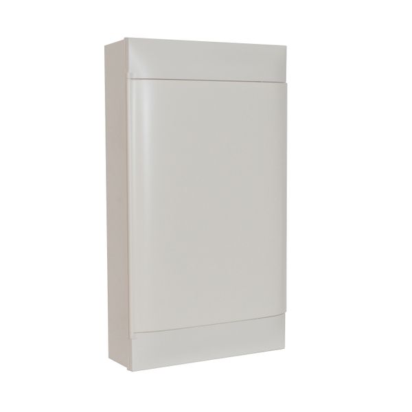 3X12M SURFACE CABINET WHITE DOOR EARTH + X NEUTRAL TERMINAL BLOCK image 1