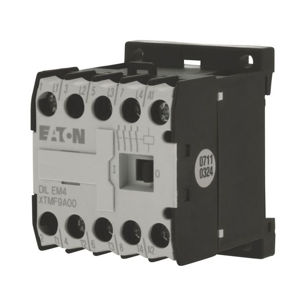 Contactor, 24 V DC, 4 pole, 380 V 400 V, 4 kW, Screw terminals, DC operation image 9